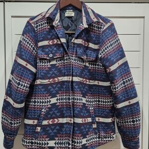 Ariat Blue and Red Patterned Utility Jacket
